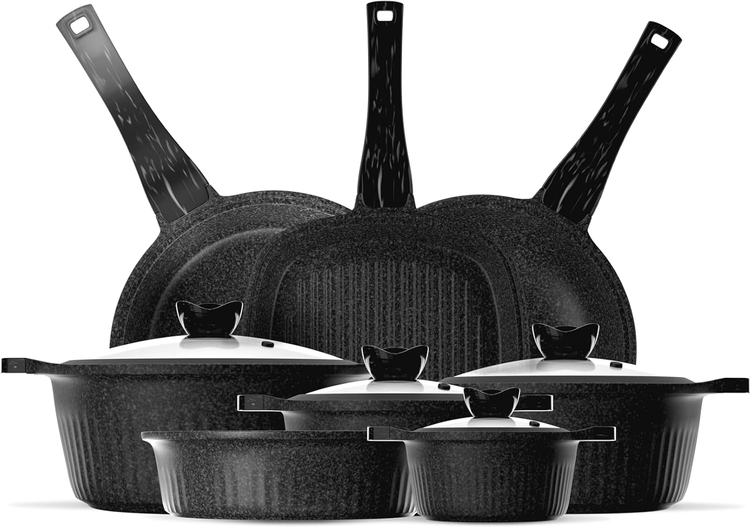 Die- Cast 12 Pieces Set Granite