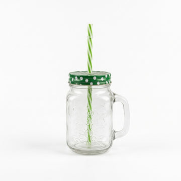 Garden Stripe Glass Mug