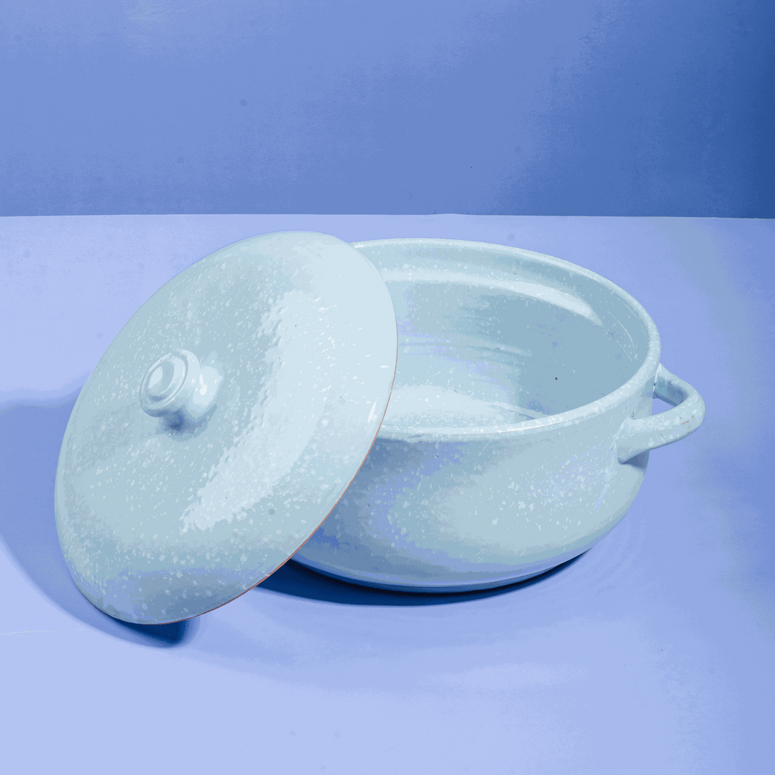 Blue Pottery Casserole