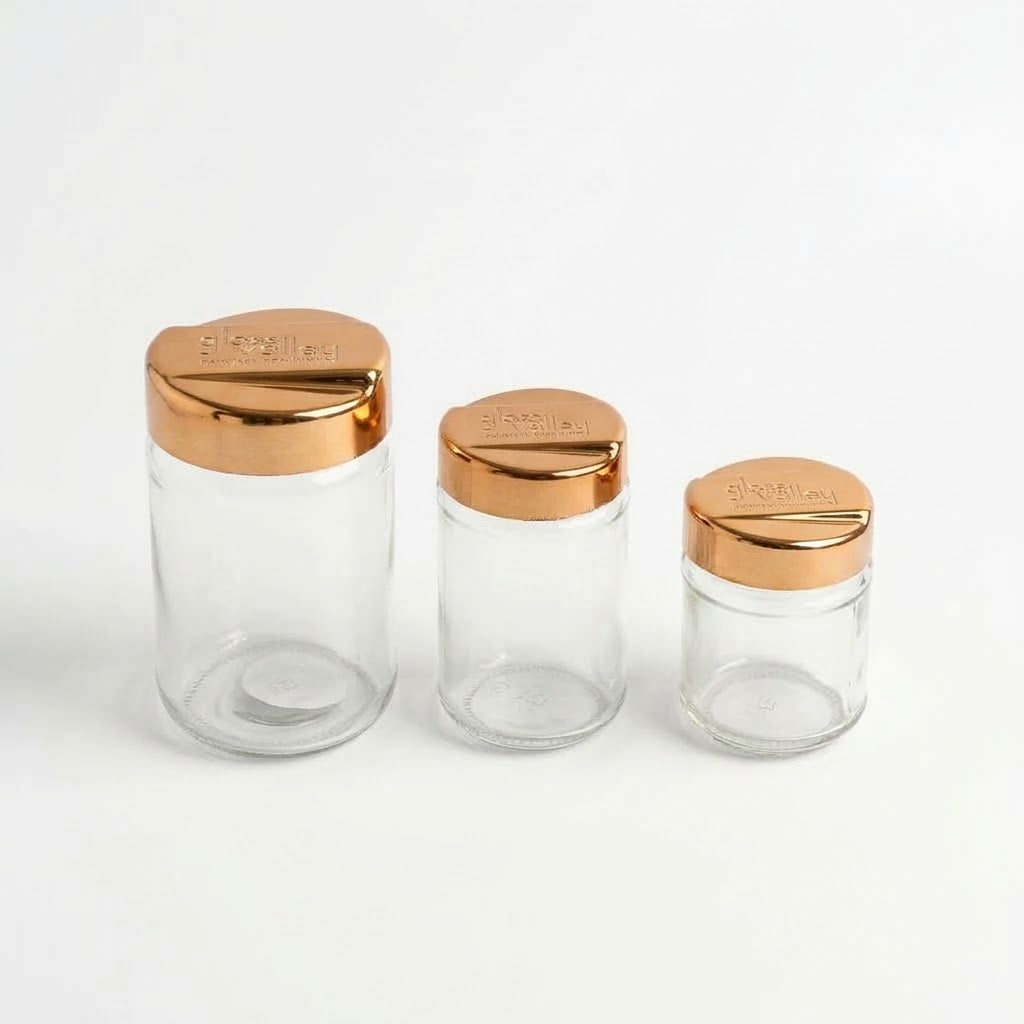 3-Pieces Glass Jar Storage — HomePro Egypt (view 1)