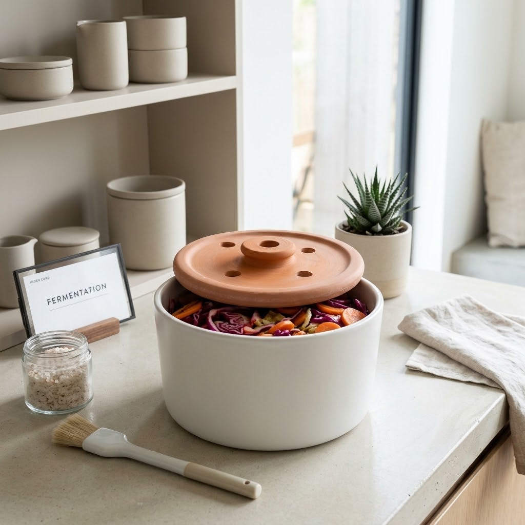 Terracotta Clay Press Lid