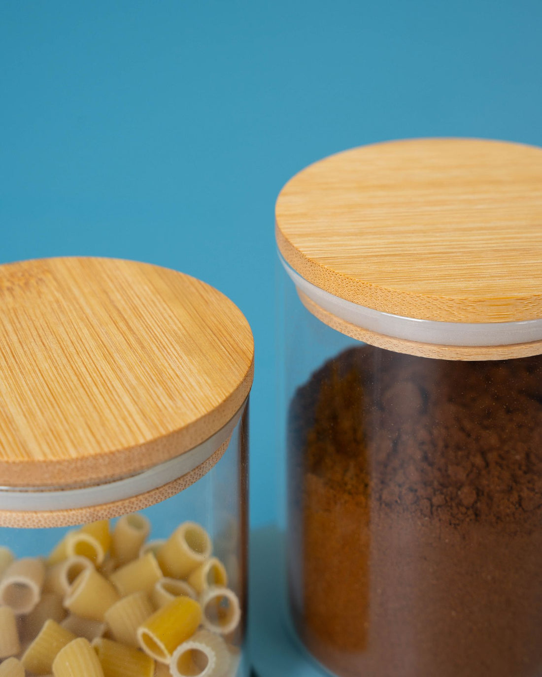 Container Circular with Bamboo Lid