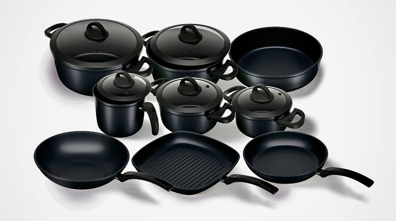 14 Pieces Set Bio Granite Black