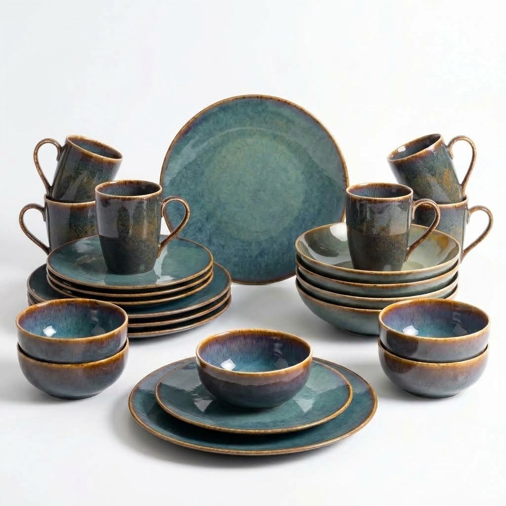 Porcelain Emerald Green Set — HomePro Egypt