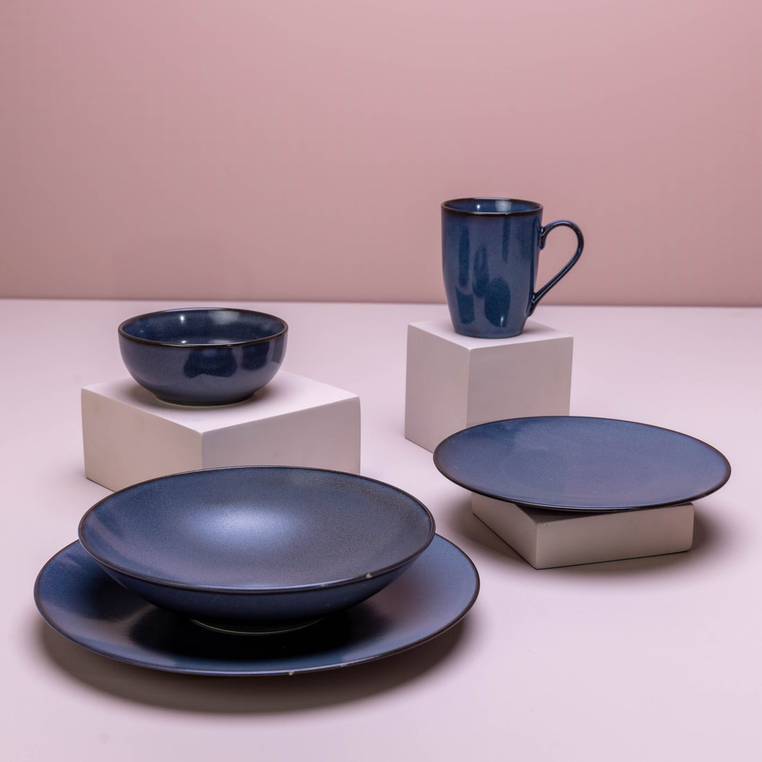 Porcelain Emerald Blue Set
