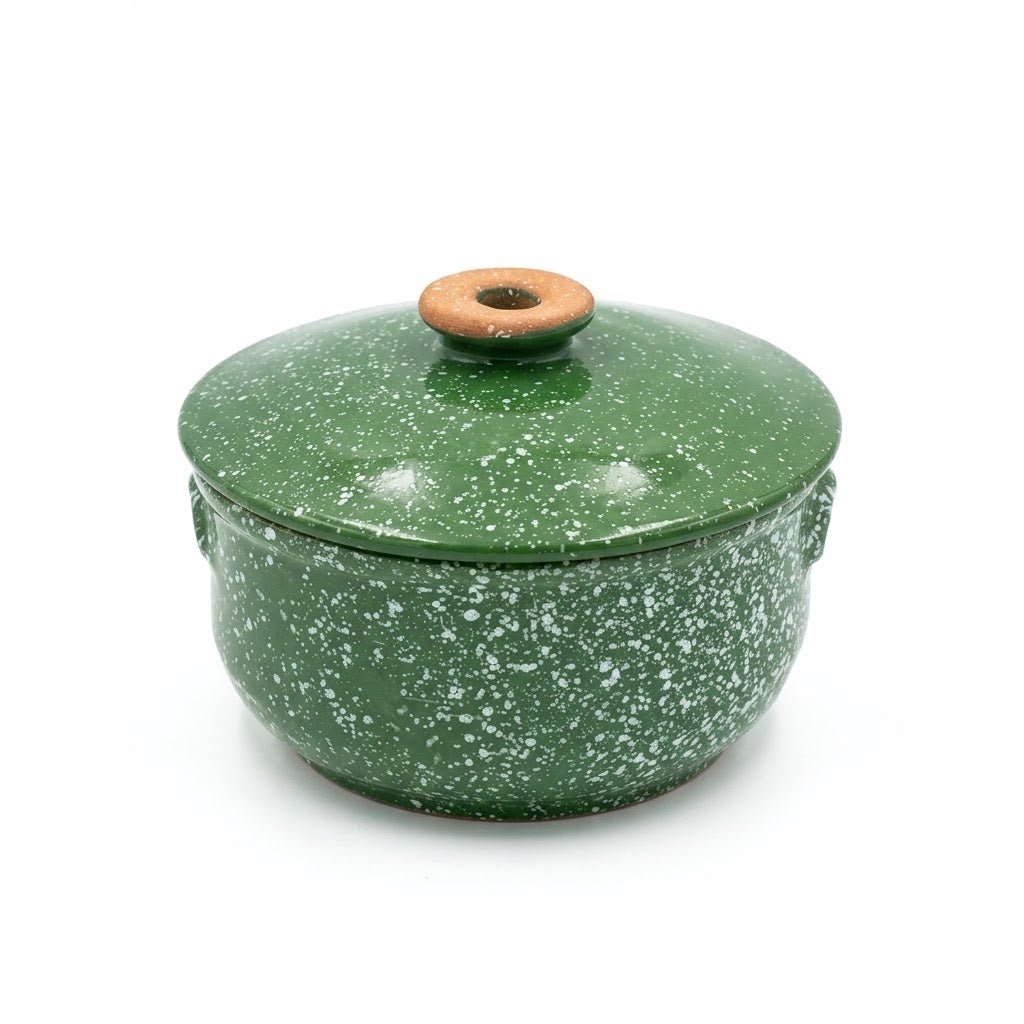 Green Terra Pottery Casserole