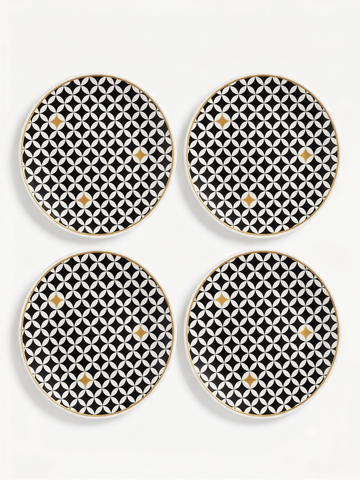 4-Pieces Starry 20 CM Plate