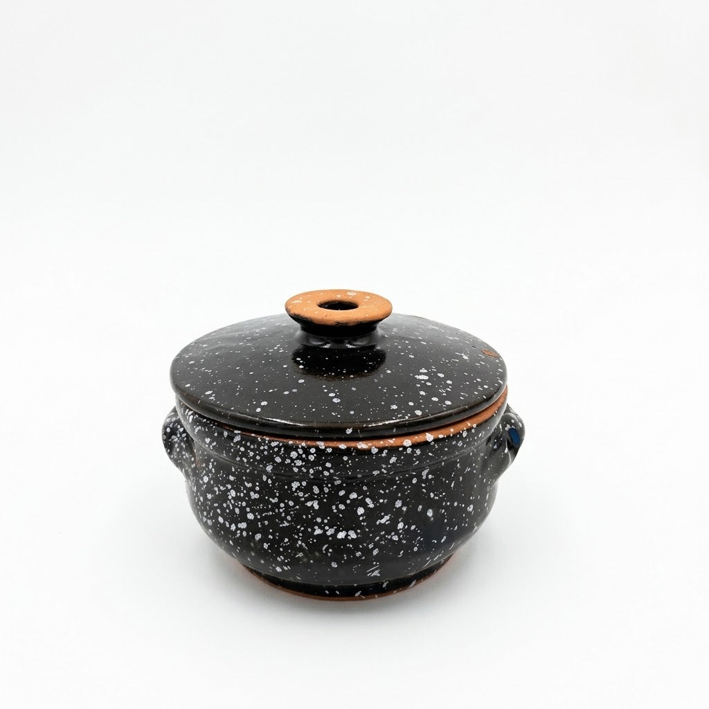 Midnight Speckle Casserole Pot