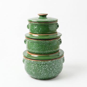 Green Terra Pottery Casserole