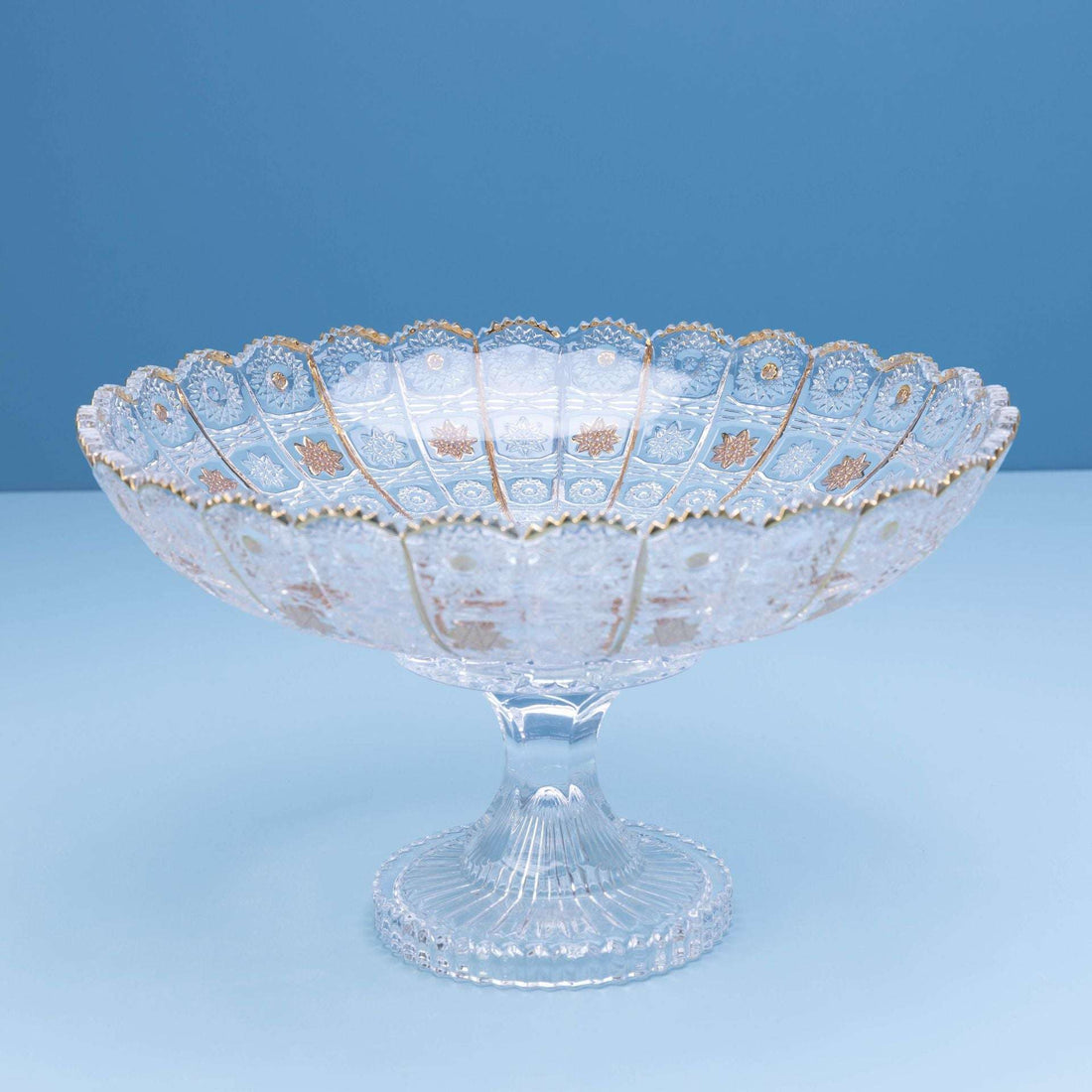 Crown Petal Gold Crystal Dish