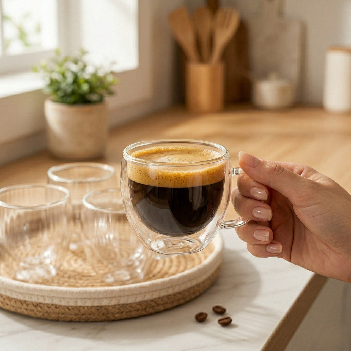 Double Glass Espresso Mug – HomePro