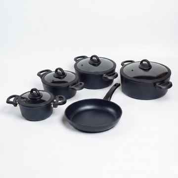 9 Pieces Set Bio Granite Black