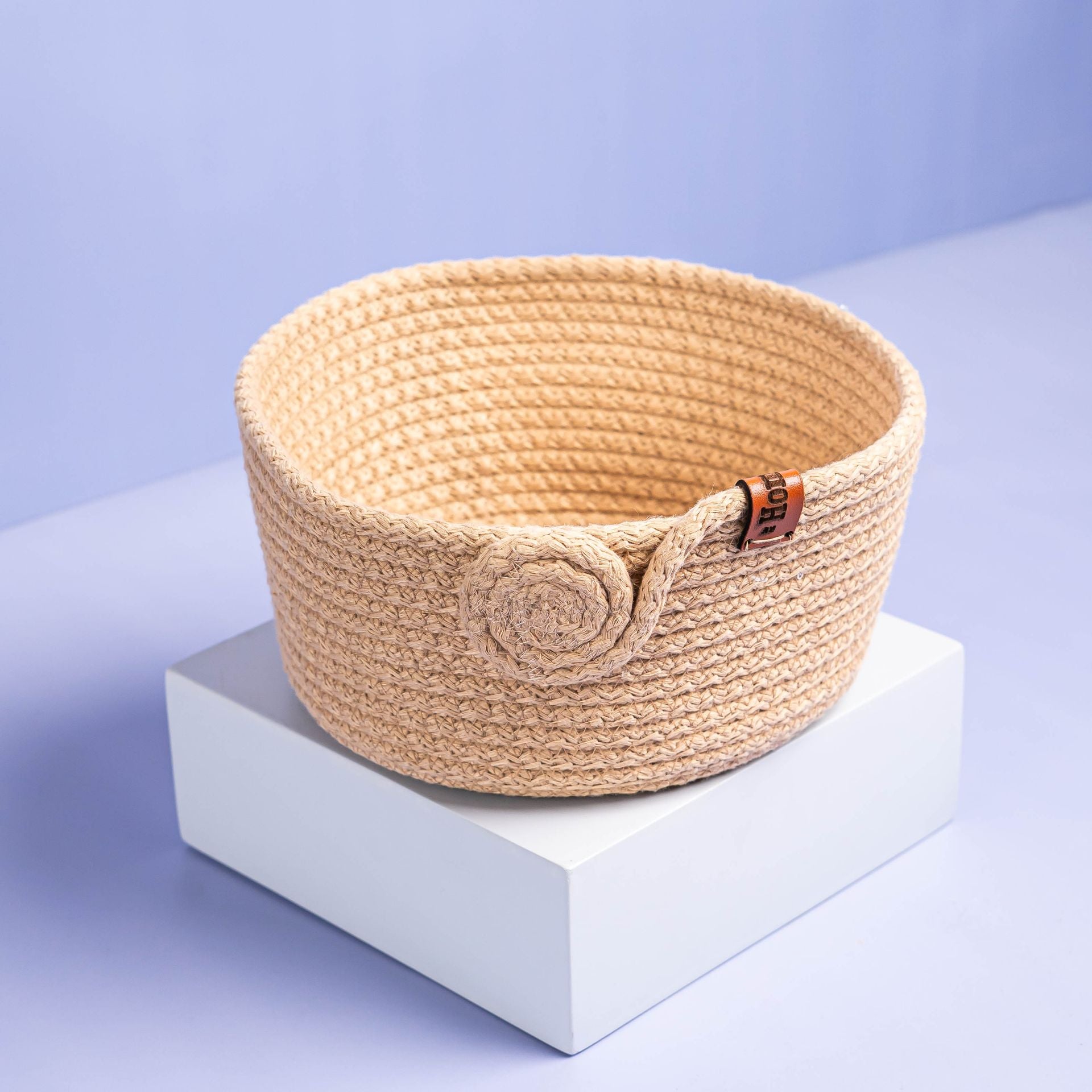 Round Macrame Storage Basket