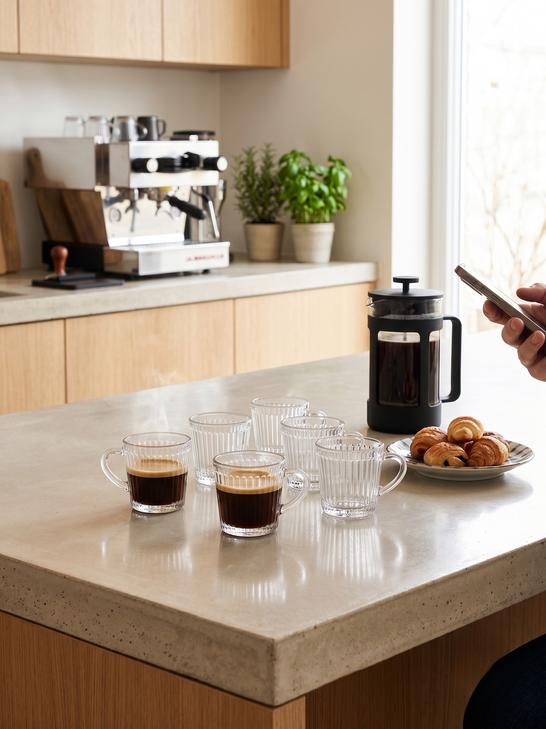Classic Handle Glass Cup