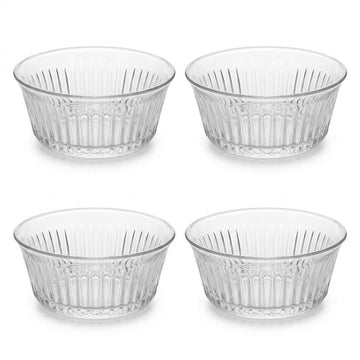 4-Pieces Classic Glass Bowl Set
