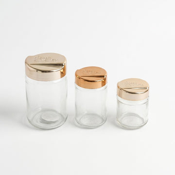 3-Pieces Glass Jar Storage