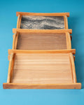 Charm wooden handle serving tray