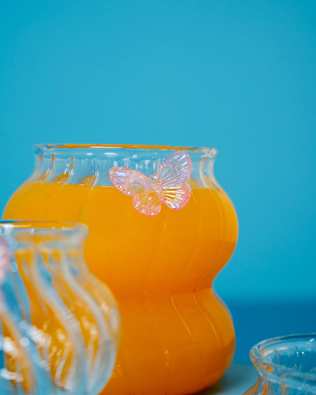 Butterfly Glass Cup