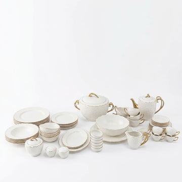 62-Pieces Fine Touch Dinnerware Set