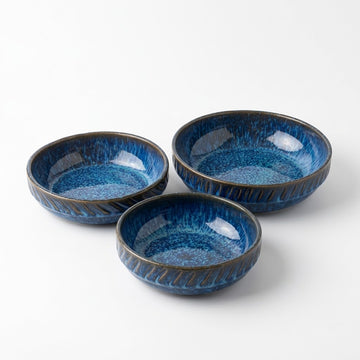 3-Pieces Blue Trio Bowl