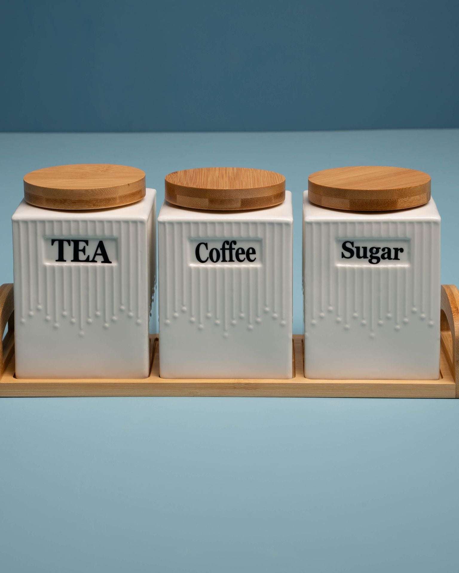 Essentials Porcelain Canister 3 pcs Set