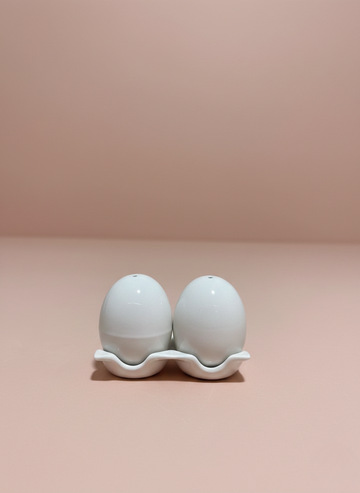 Egg Porcelain Salt Set