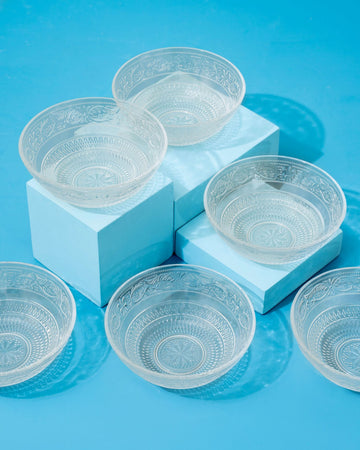 Arabesque Etch Soup Bowls Set