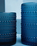 Dotline Glass Cup - Blue