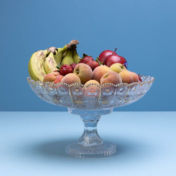 Crown Petal Gold Crystal Dish