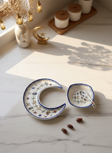 Ramadan Crescent Porcelain Dish