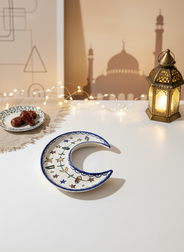 Lantern Star Crescent Plate
