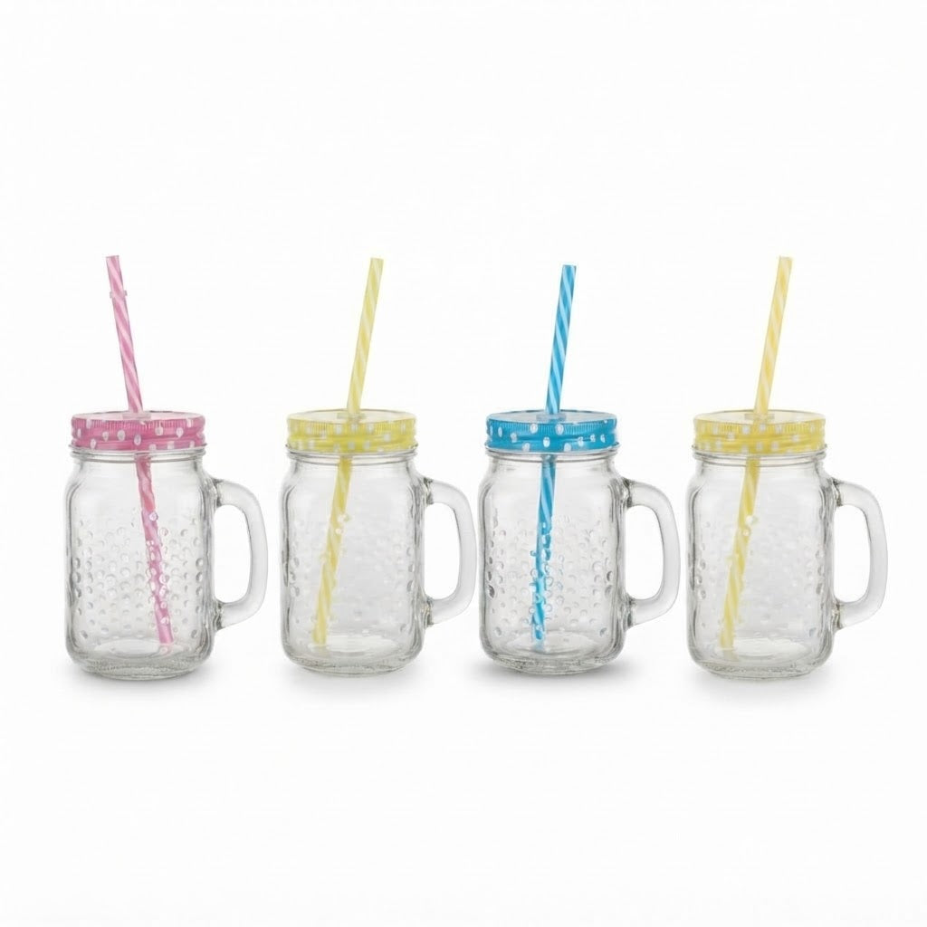 Candy Stripe Glass Mug