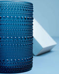 Dotline Glass Cup - Blue