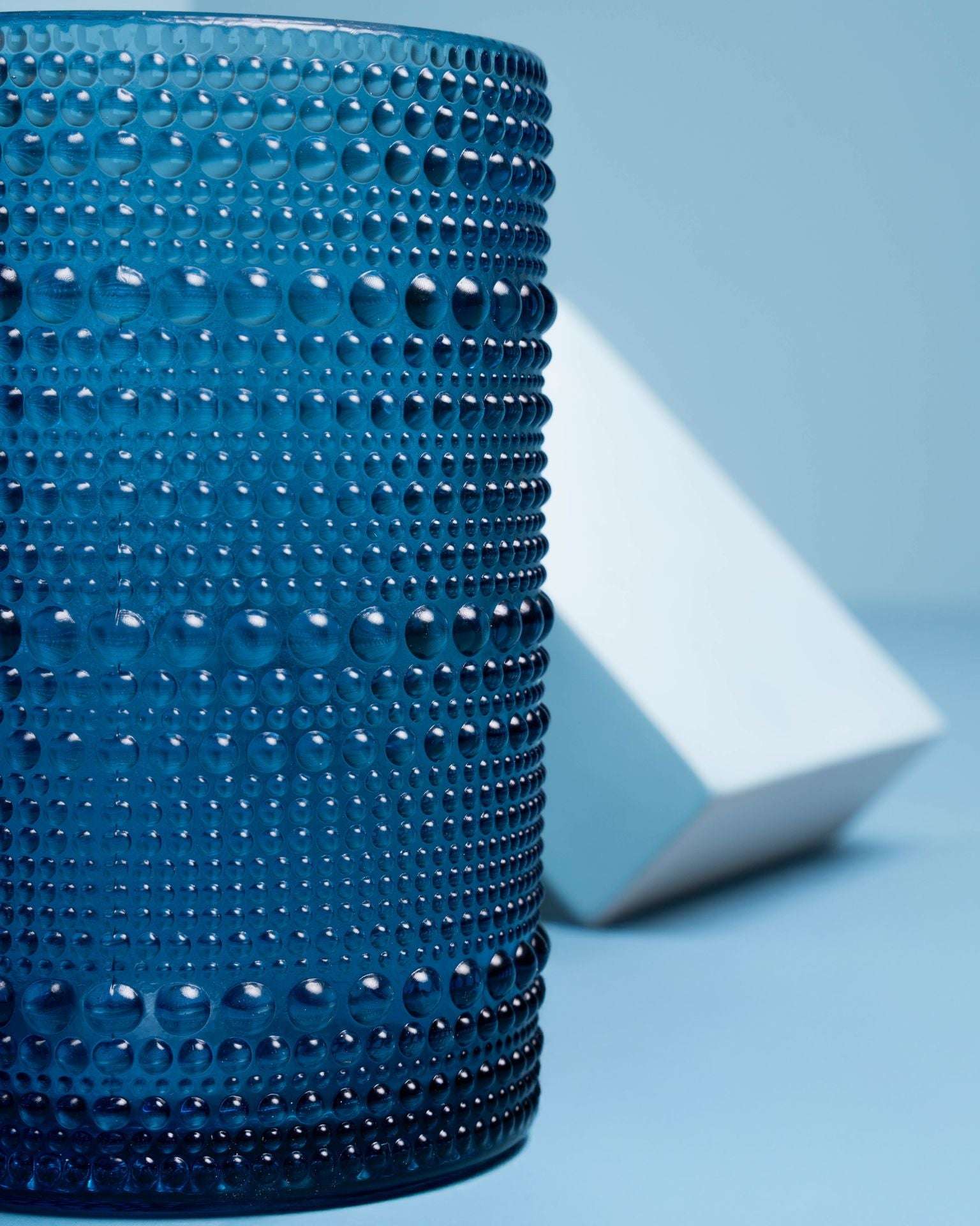Dotline Glass Cup - Blue