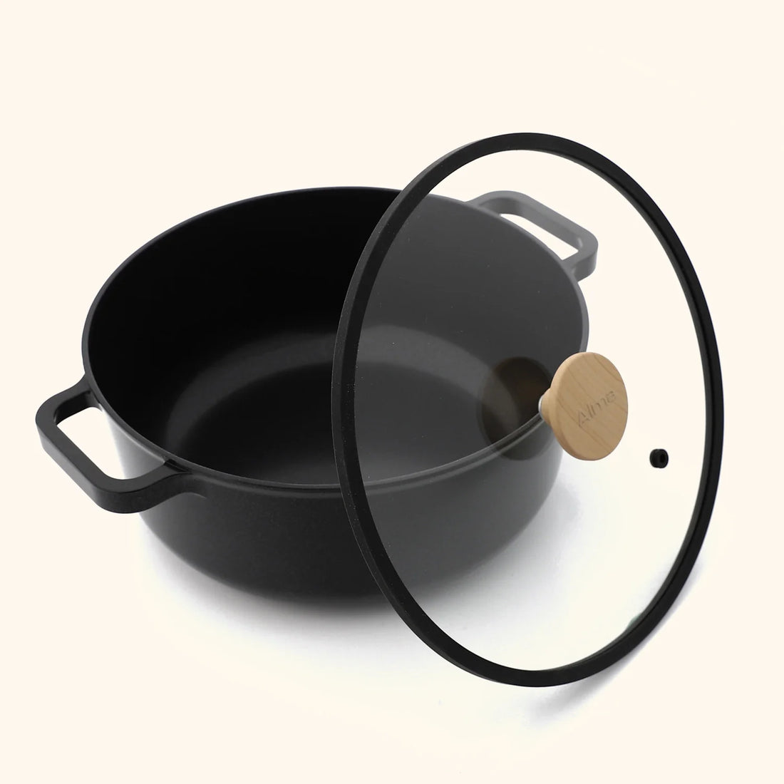 Alma Ceramic Pot Black