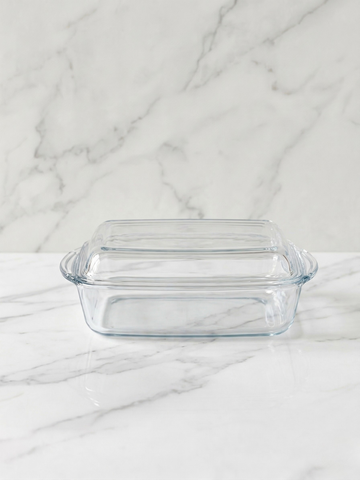 Borcam Pyrex Rectangular Covered Cooking Tajin