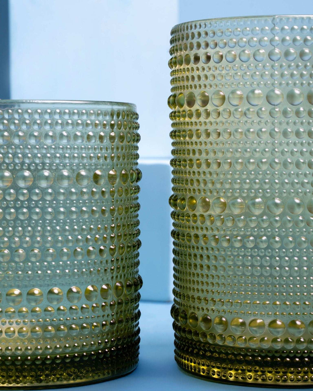 Dotline Glass Cup - Green