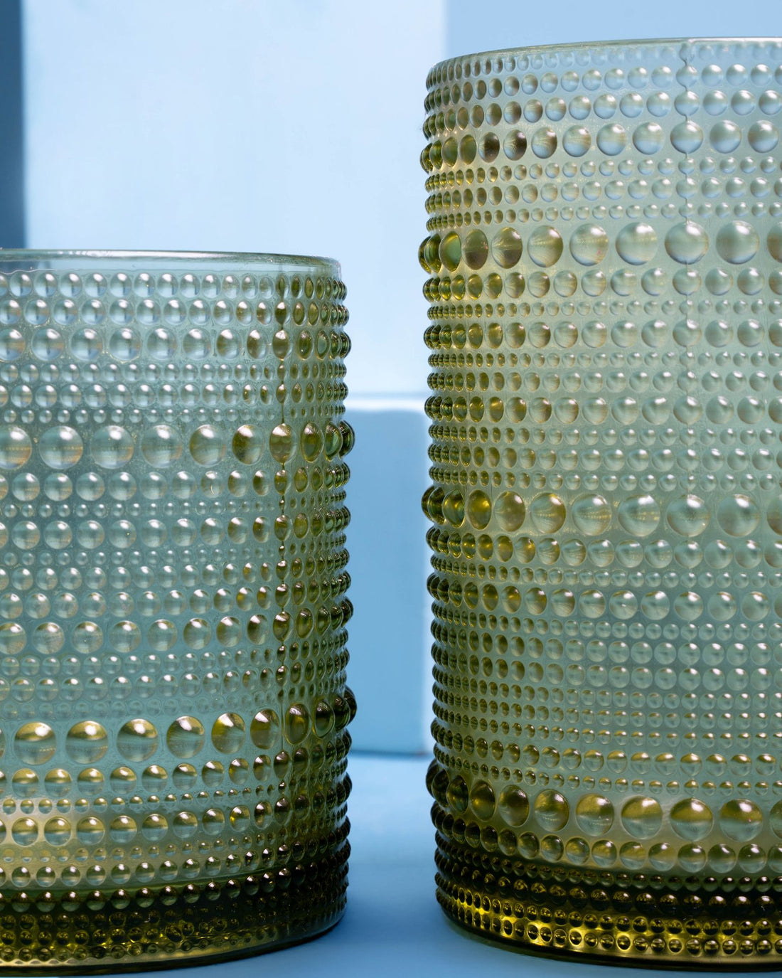 Dotline Glass Cup - Green