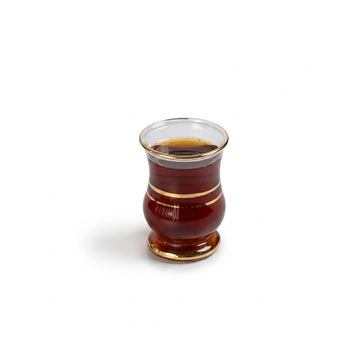 Golden Glass Coffee Cup