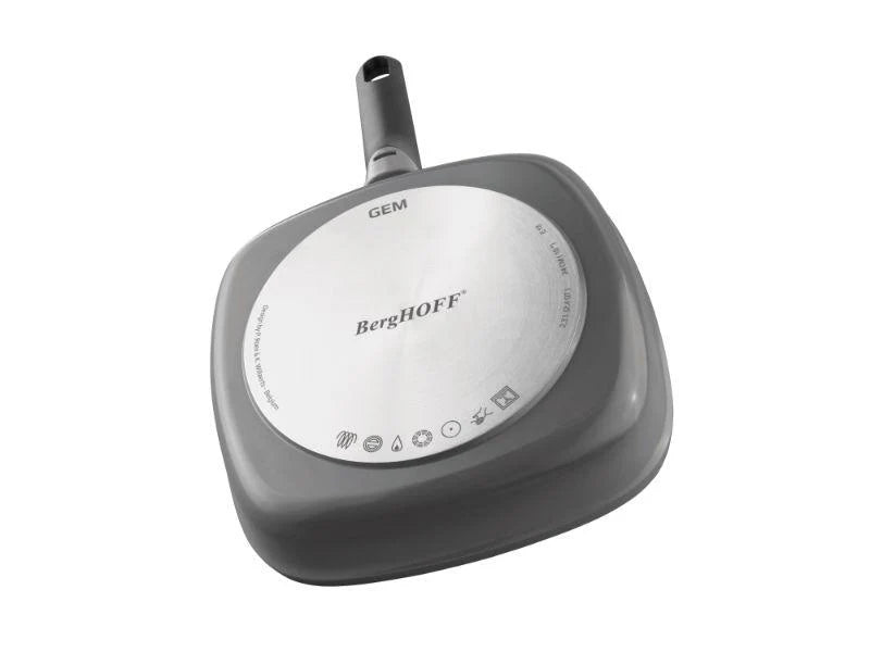 BergHOFF Square grill pan with detachable handle grey 28 cm