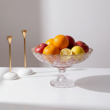 Crown Petal Gold Crystal Dish