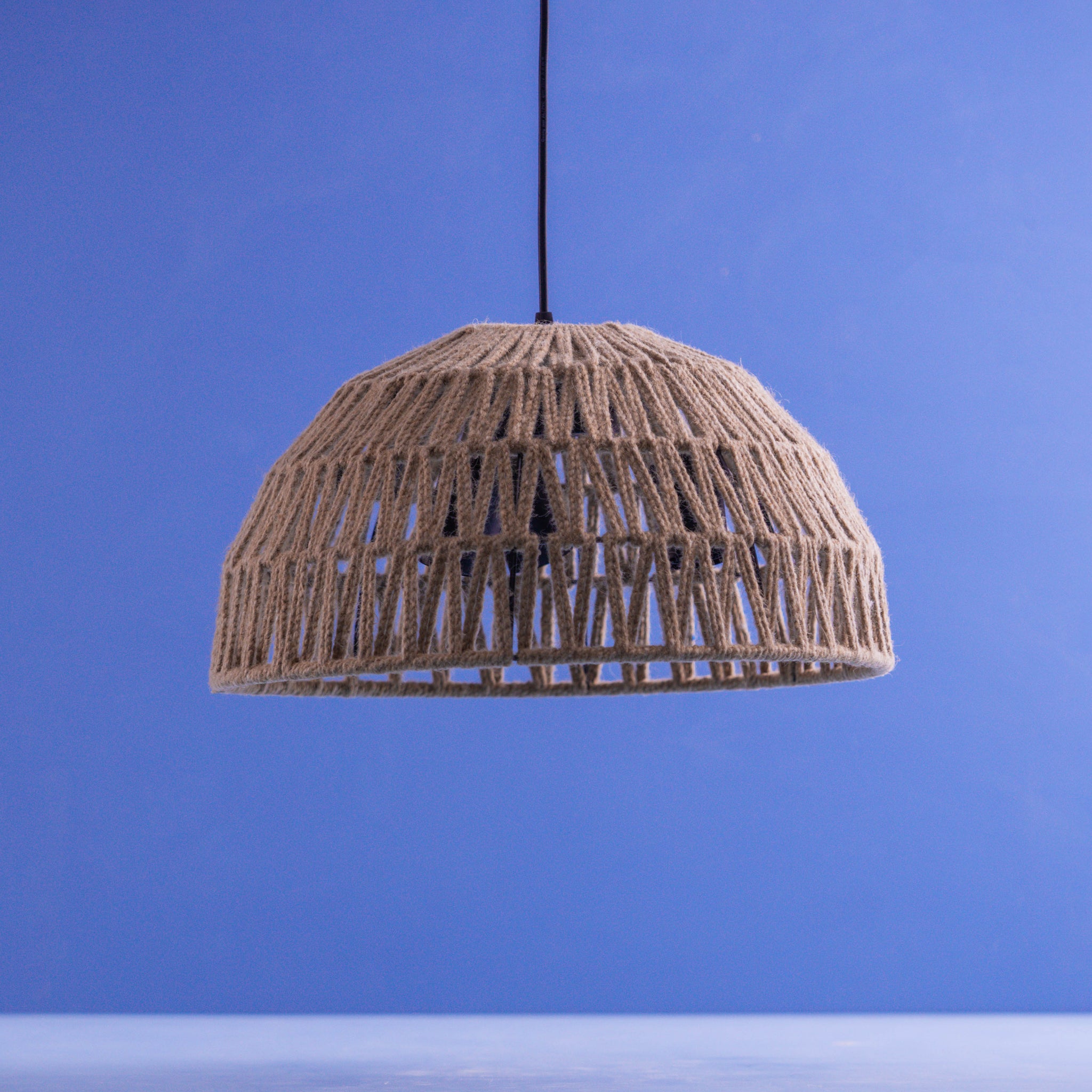 Boho Basket Ceiling Lamp