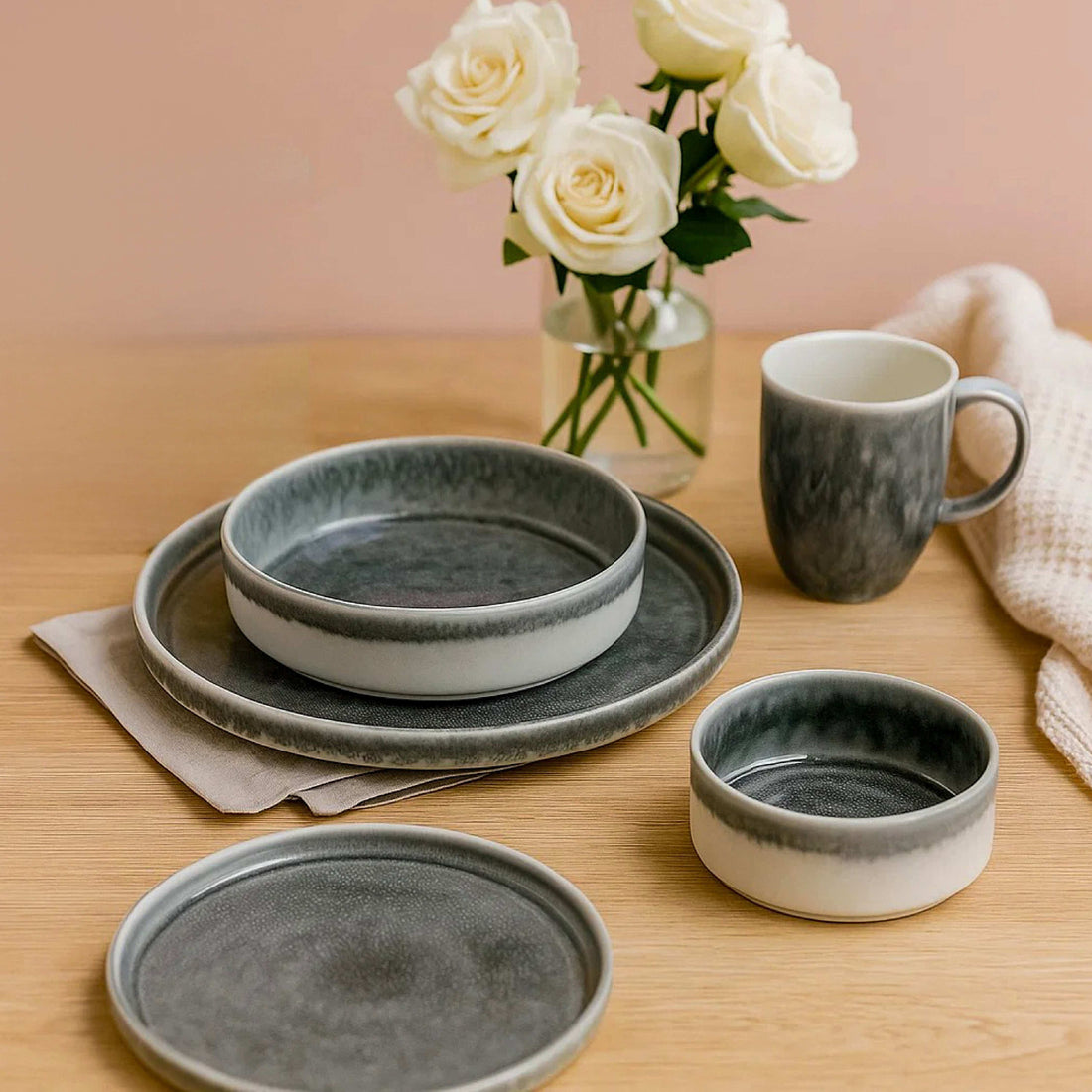Aqua Mist Dinner Set
