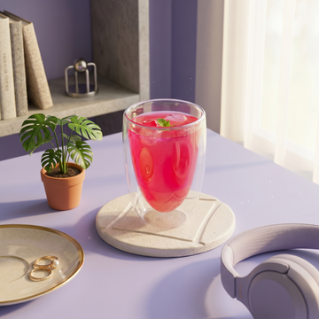 Breeze Double Glass Cup