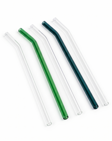 Color Pop Glass Straw Set