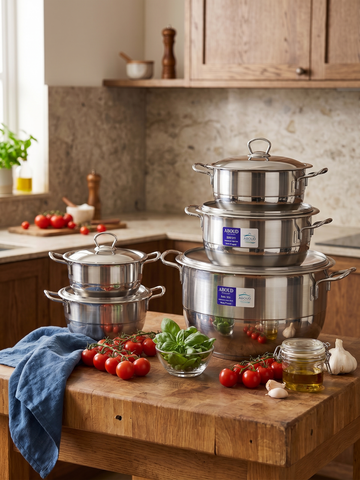 10-Pieces Steelion Stainless Casserole Set