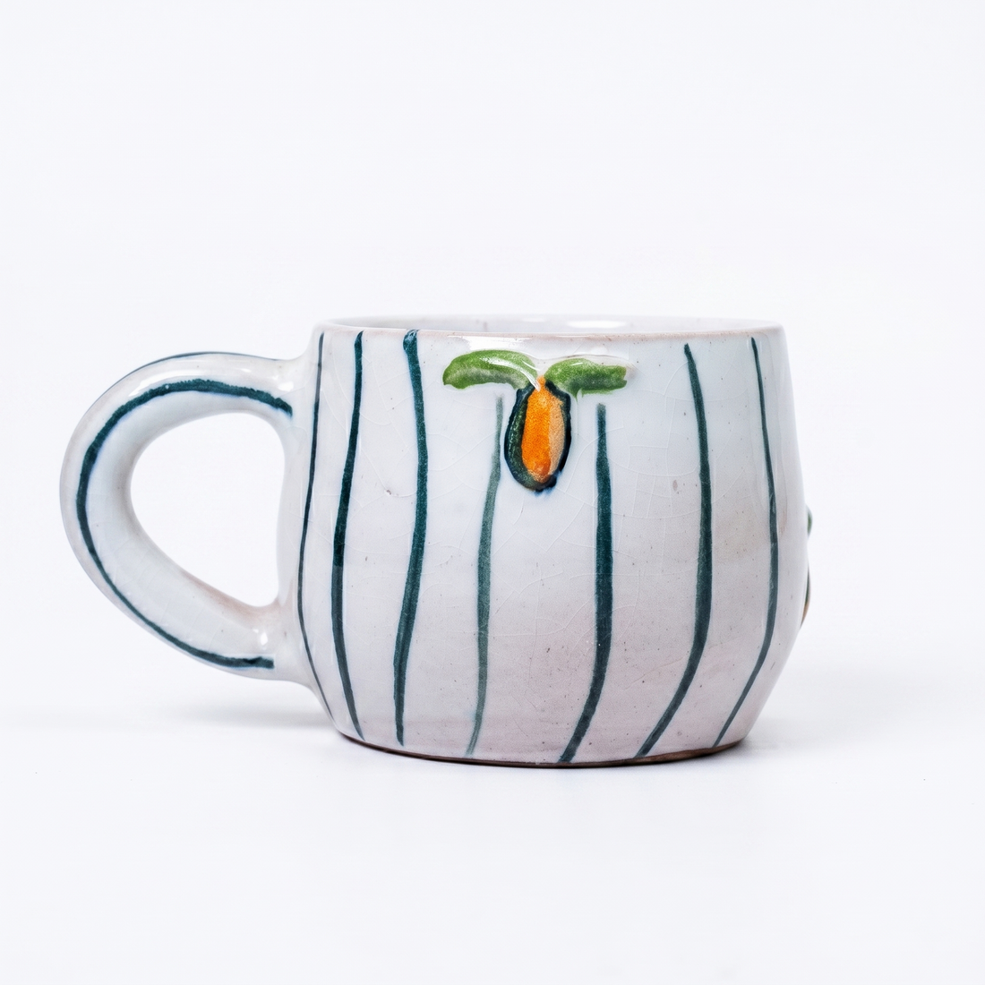 Green Orchard Stripe Mug