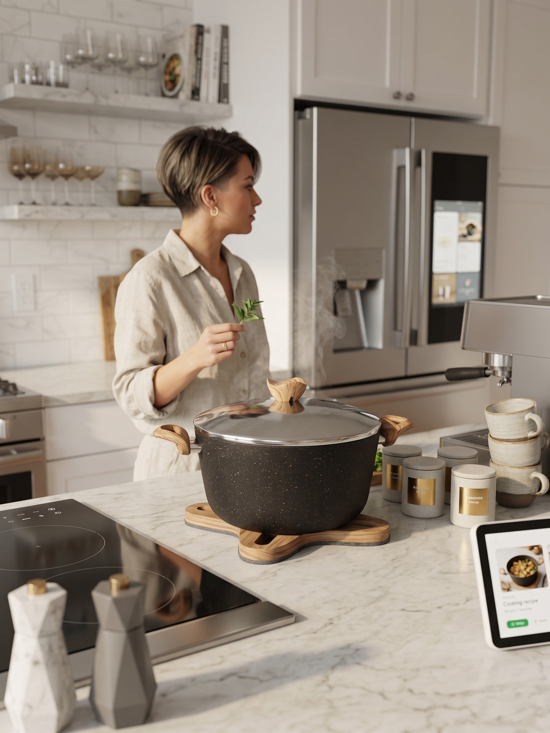 Terynova Granite Casserole – Black