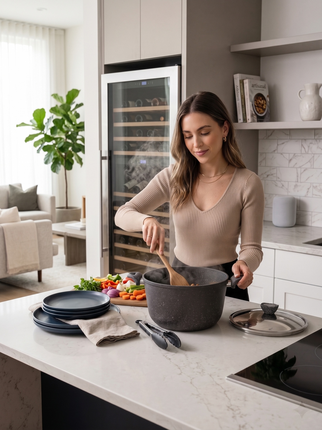 Terynova Granite Casserole – Grey