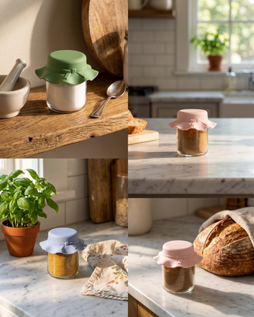 Classic Lid Spice Jars 3pcs Set